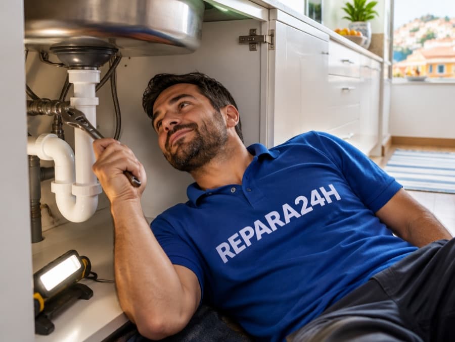 Reparar fuga no lava-loiça