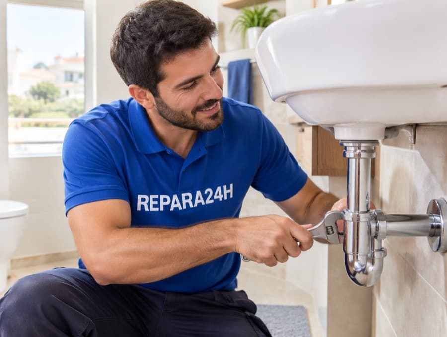 Reparar fuga no lavatório